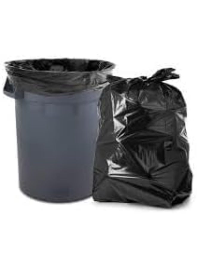 Trash Bags Heavy Duty 50 Gallon Black 10 Bags SH - Made of Plastic .Premium Ultra Thick Garbage Bags - Trash Bags 50 Gallon Black